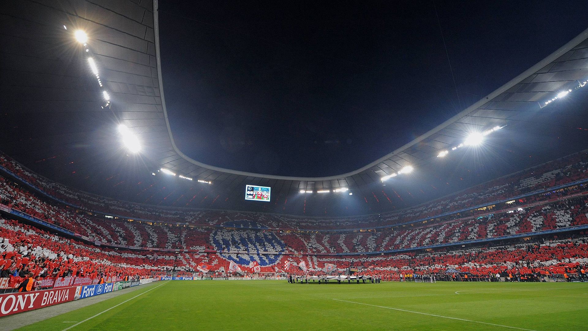 Allianz Arena stadio notturno, 1920x1080 Full HD 1080p, Laptop