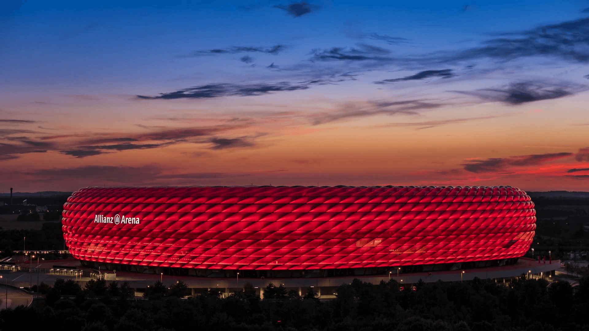 Allianz Arena Monaco al tramonto, 1920x1080 Full HD, Desktop