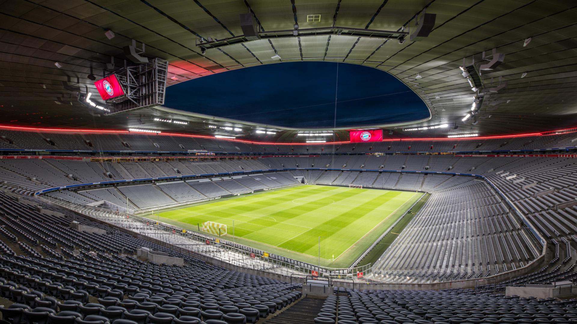 Allianz Arena stadio vuoto, 1920x1080 Full HD, PC Desktop