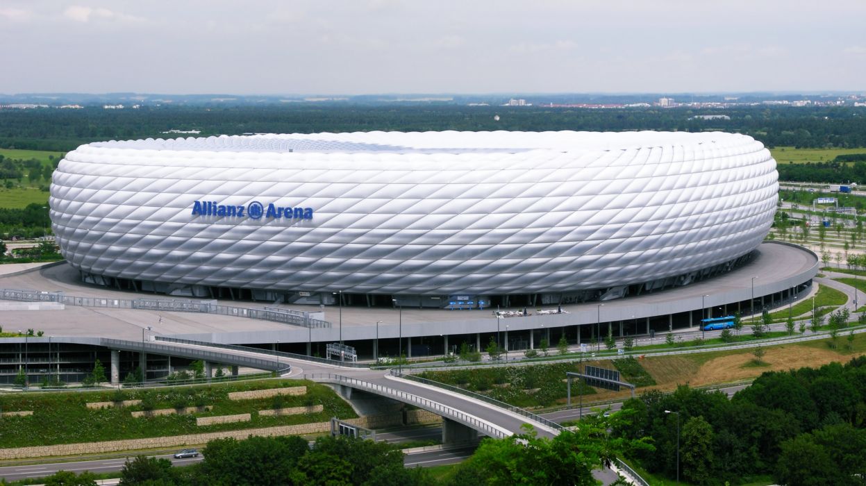 Allianz Arena stadio Monaco, 1247x700 HD, Desktop