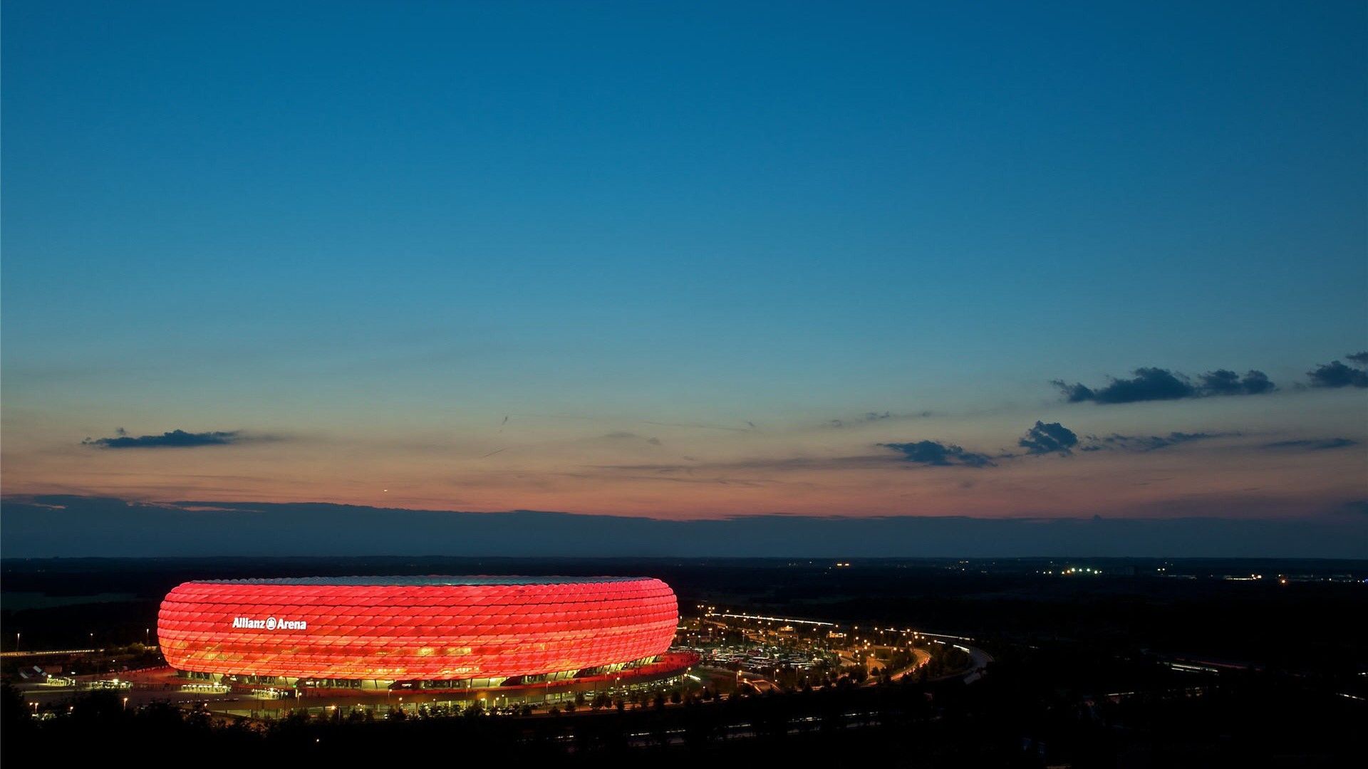 Allianz Arena stadio notturno, 1920x1080 Full HD 1080p, Desktop