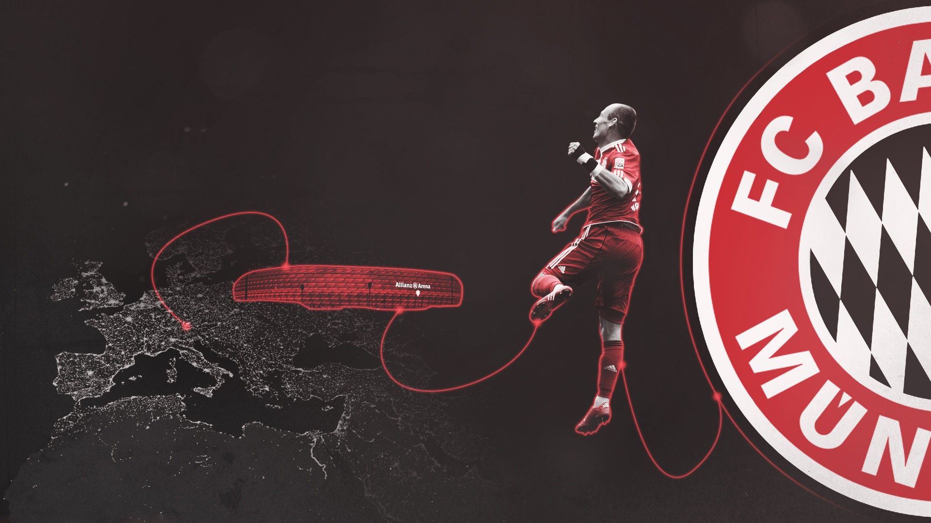 Calciatore Bayern Monaco logo, Bundesliga, 1920x1080 Full HD 1080p, Laptop