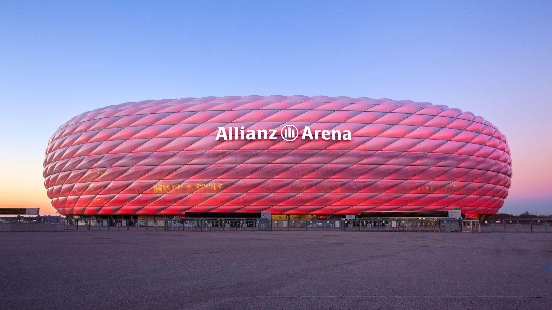 Allianz Arena stadio rosso, 1920x1080 Full HD, Desktop