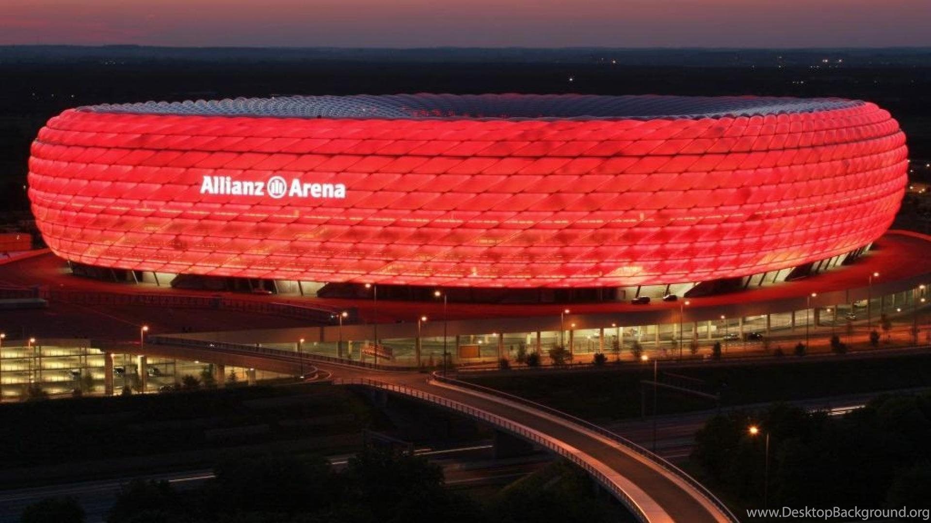 Allianz Arena stadio rosso, 1920x1080 Full HD, PC Desktop