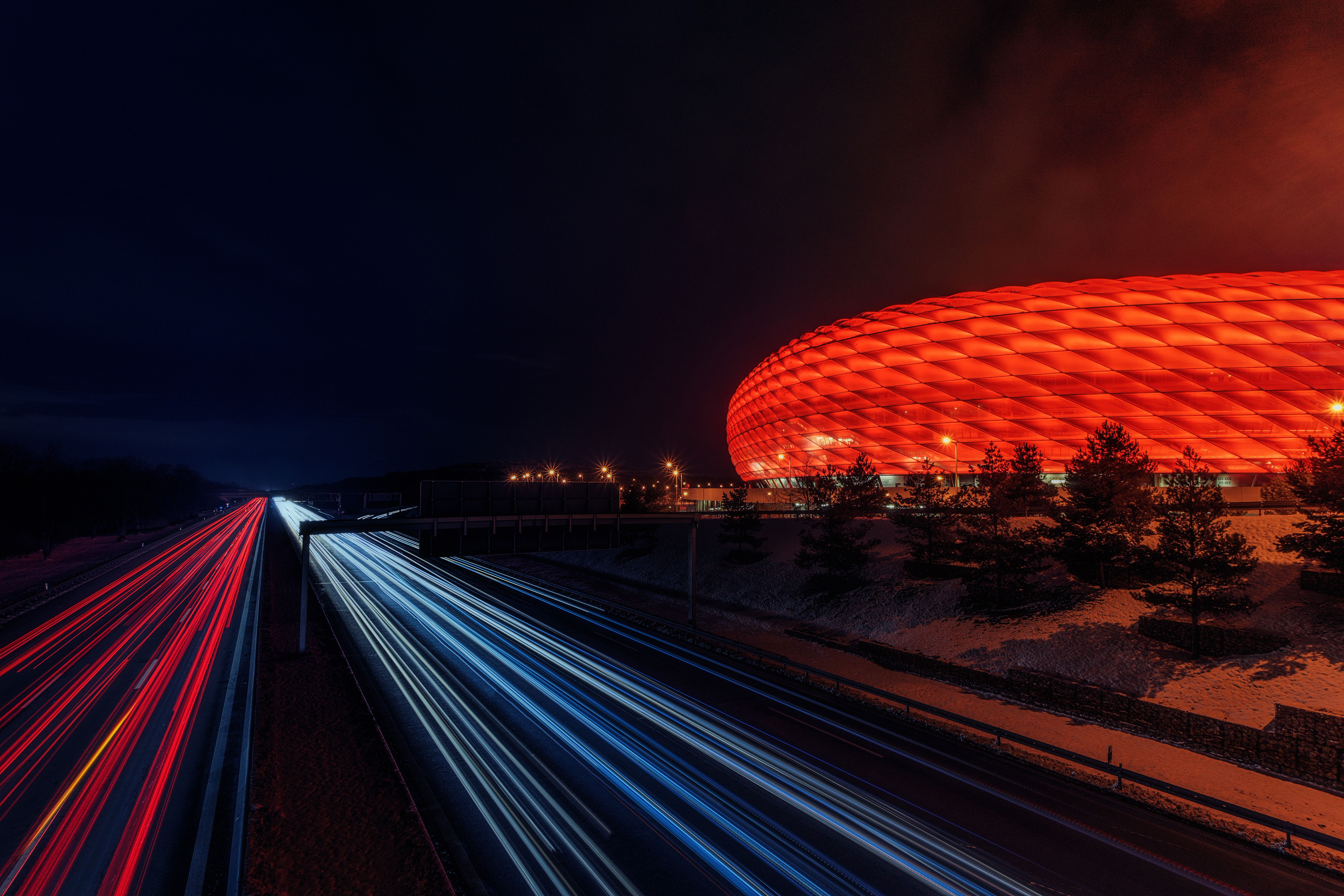 Allianz Arena notturna luci, stadio, 5879x3919 Ultra HD, 4K TV