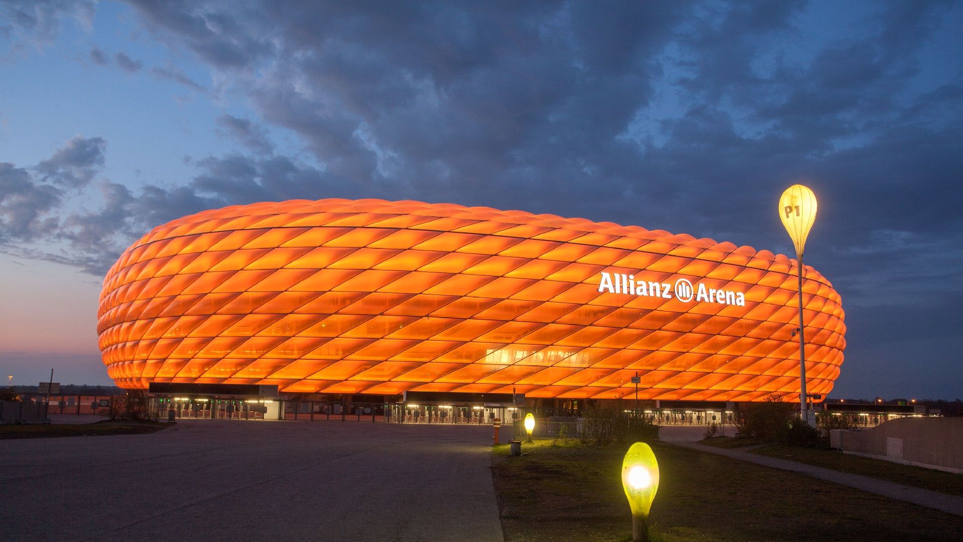 Allianz Arena stadio notturno, 1920x1080 Full HD 1080p, Desktop