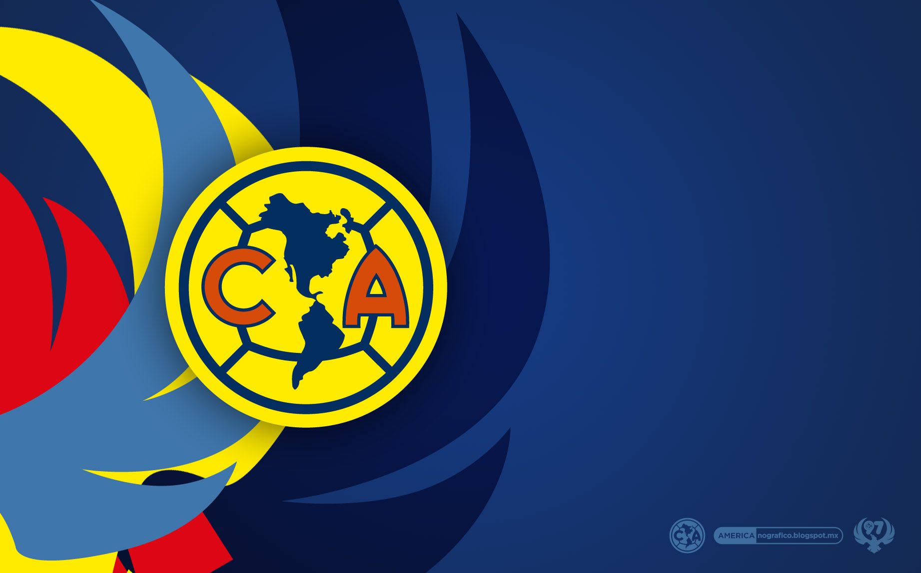 Logo Club América calcio, 1843x1148 HD, iMac