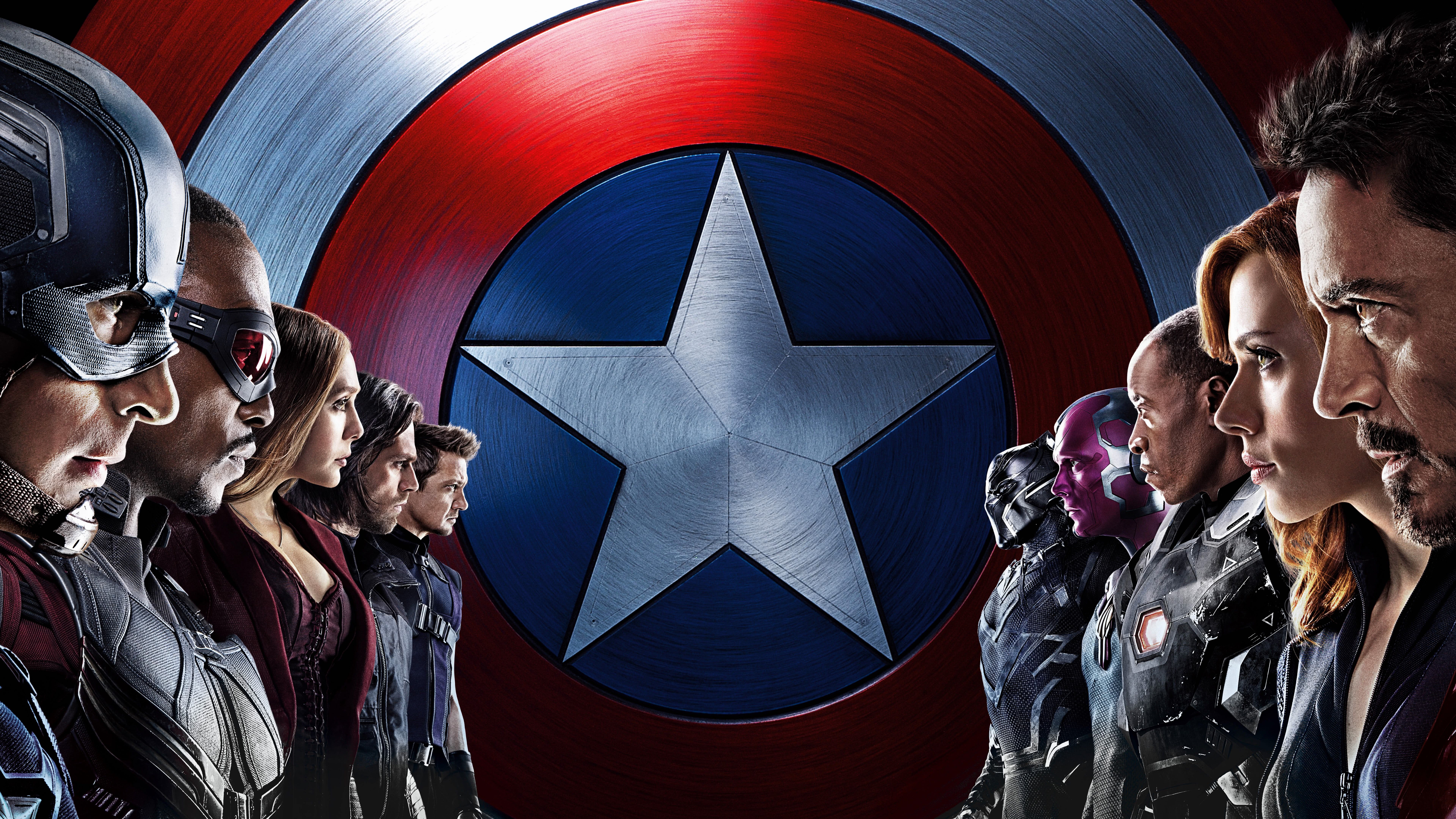 Captain America: Civil War personaggi, 7680x4320 4K Ultra HD, Monitor 4K