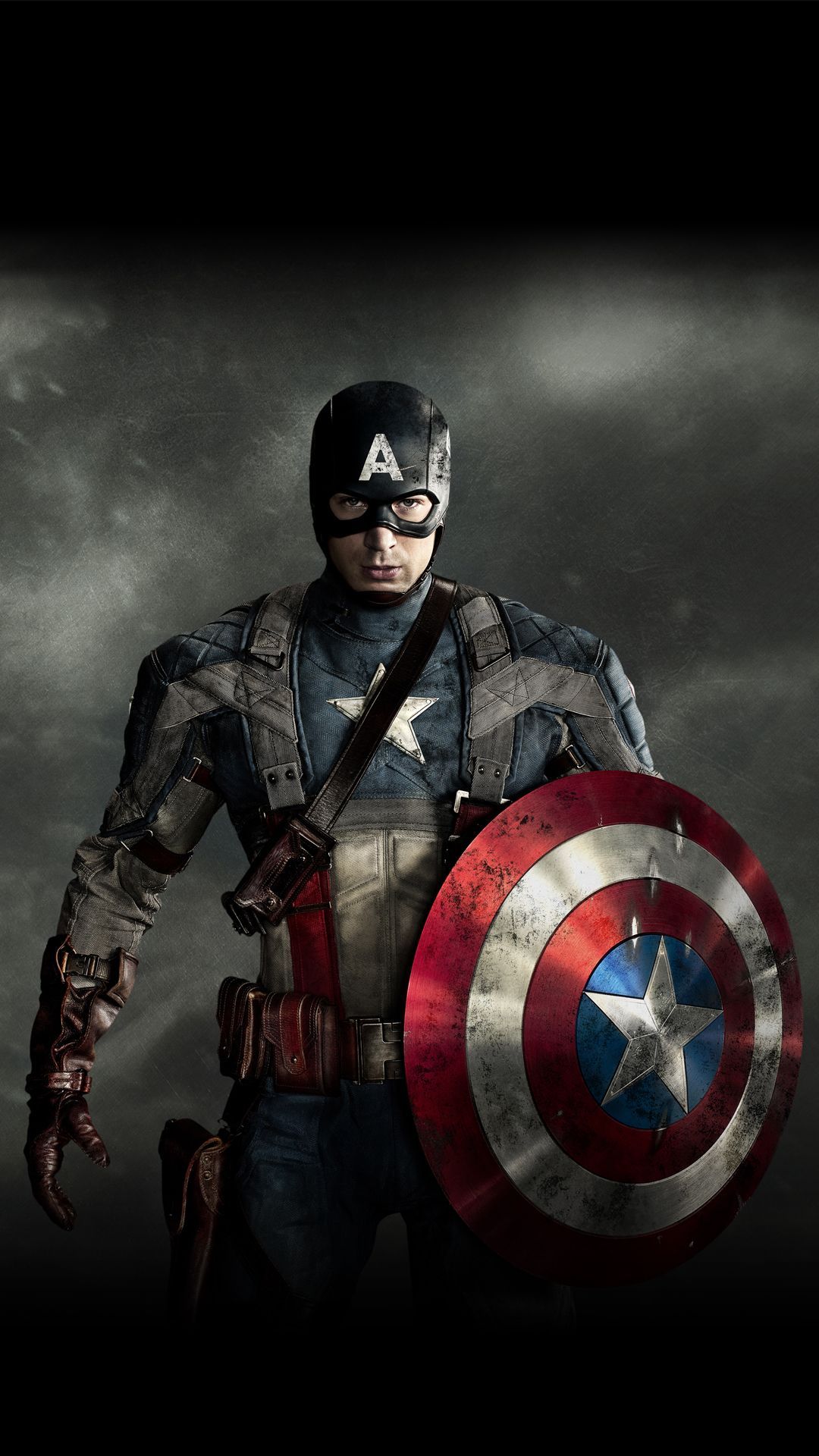 Captain America con scudo, 1080x1920 Full HD Verticale, iPhone