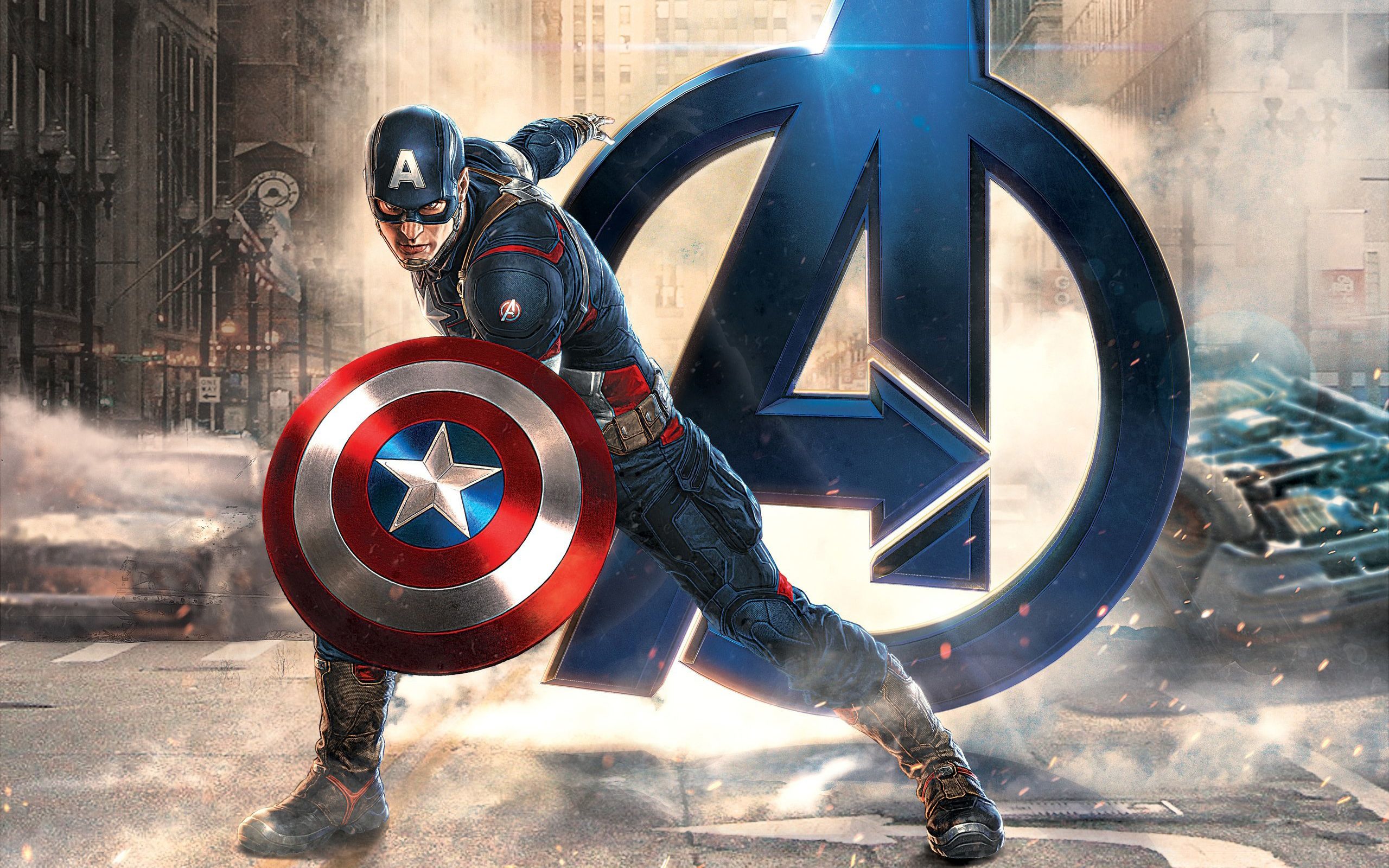 Capitan America con scudo, 2560x1600 WQXGA, PC