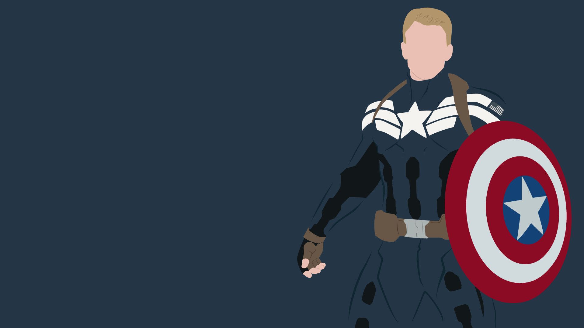 Captain America minimalista, 1920x1080 Full HD 1080p, Laptop