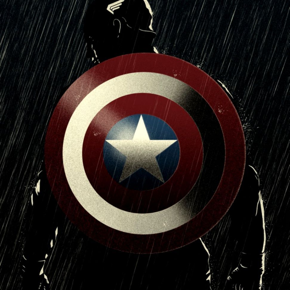 Captain America scudo pioggia, 972x972 HD, Desktop