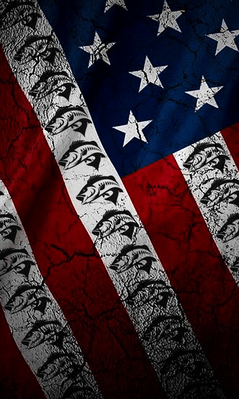 Bandiera americana con teschi neri, 800x1334 Verticale, Telefono