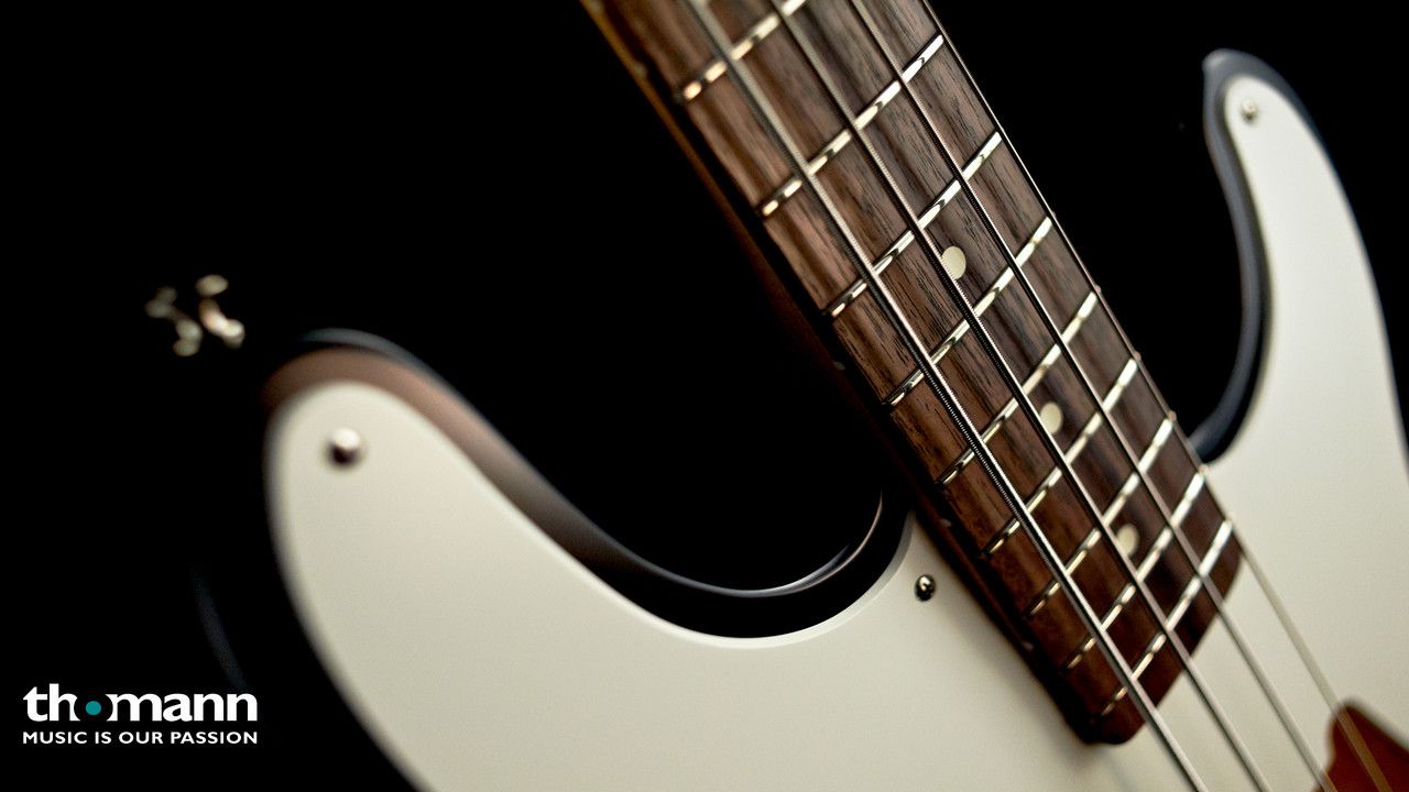 Basso elettrico bianco americano, 1280x720 HD, PC Desktop