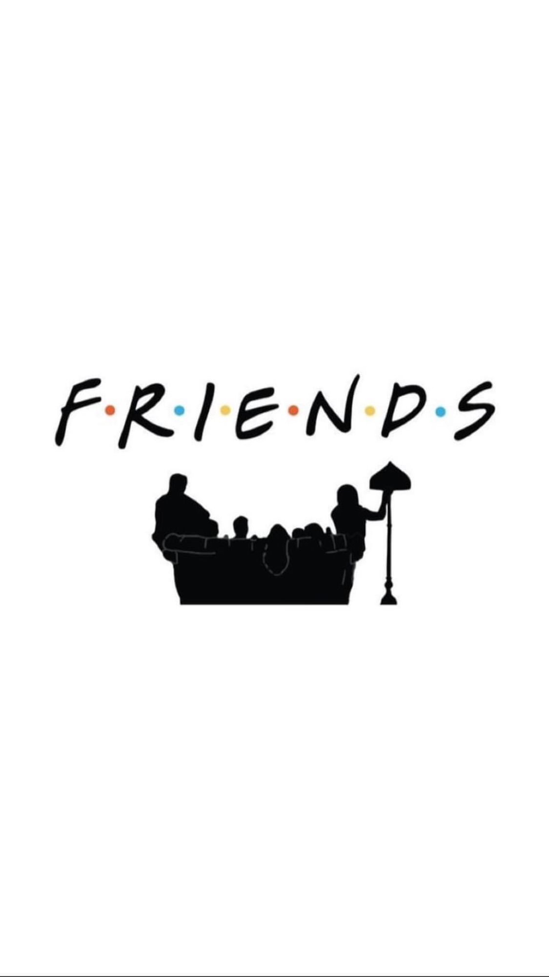 Logo Friends silhouette amici divano, 1125x2001 Verticale, Mobile