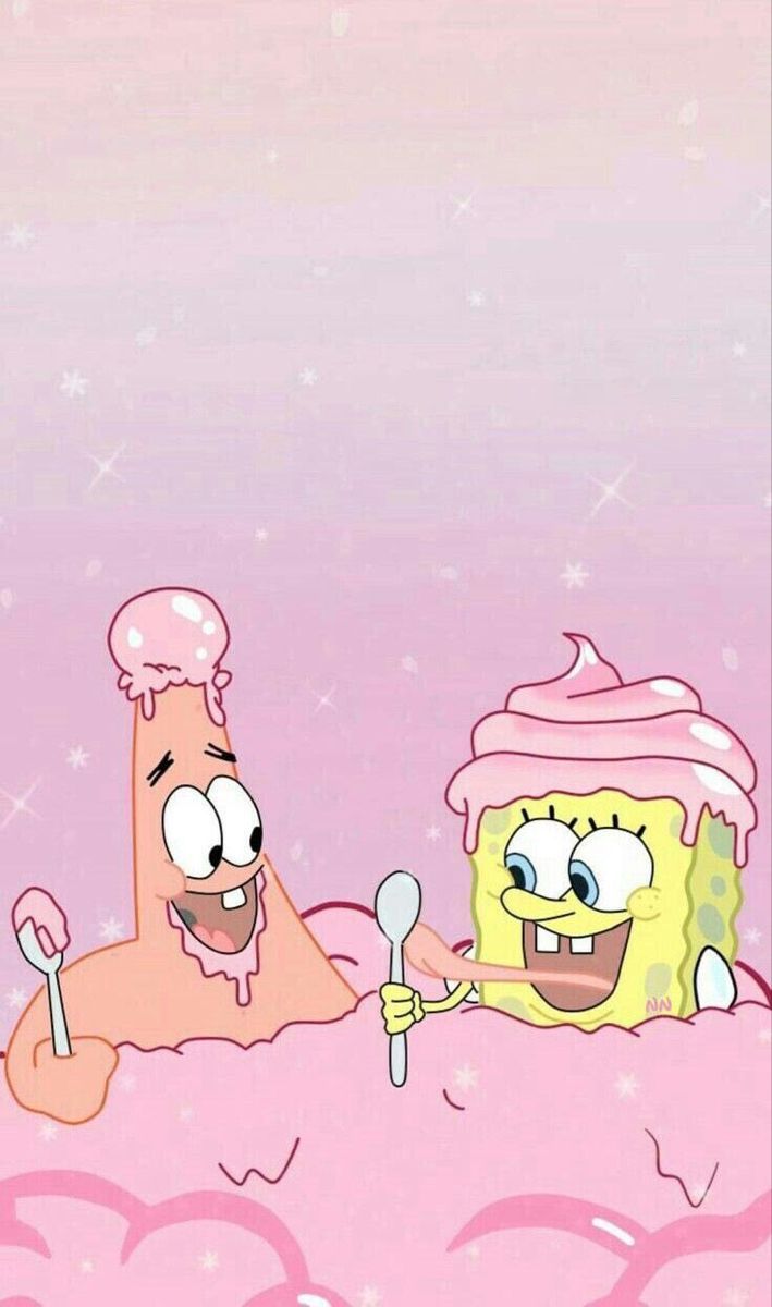 SpongeBob e Patrick gelato, cartone animato, 709x1200 Verticale, Telefono