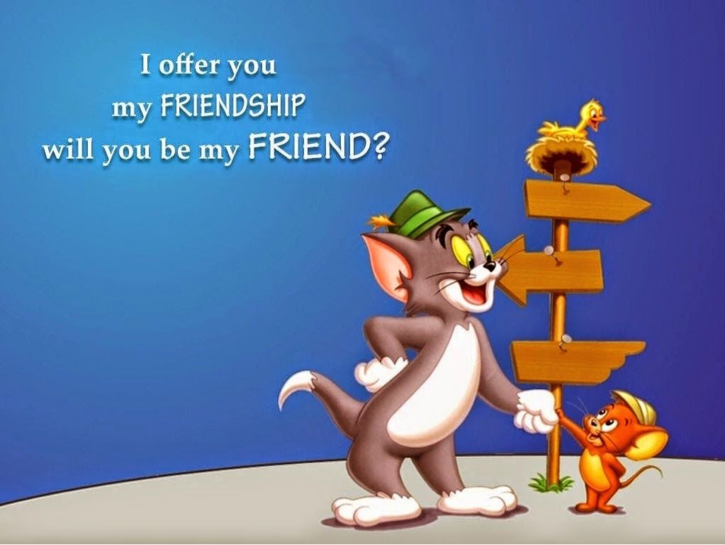 Tom e Jerry amicizia, cartone, 1023x769 HD, Desktop