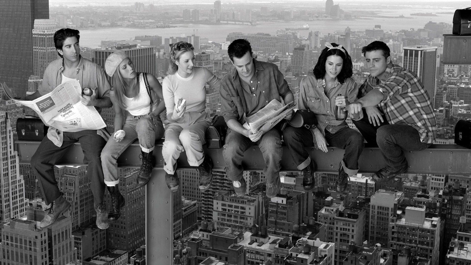 Cast Friends seduti travi grattacielo, 1920x1080 Full HD 1080p, Desktop