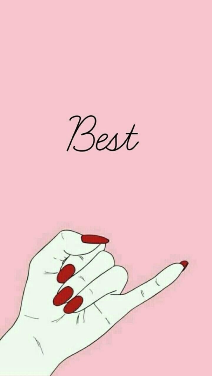 Mano mignolo scritta Best, 720x1280 Full HD Verticale, Smartphone