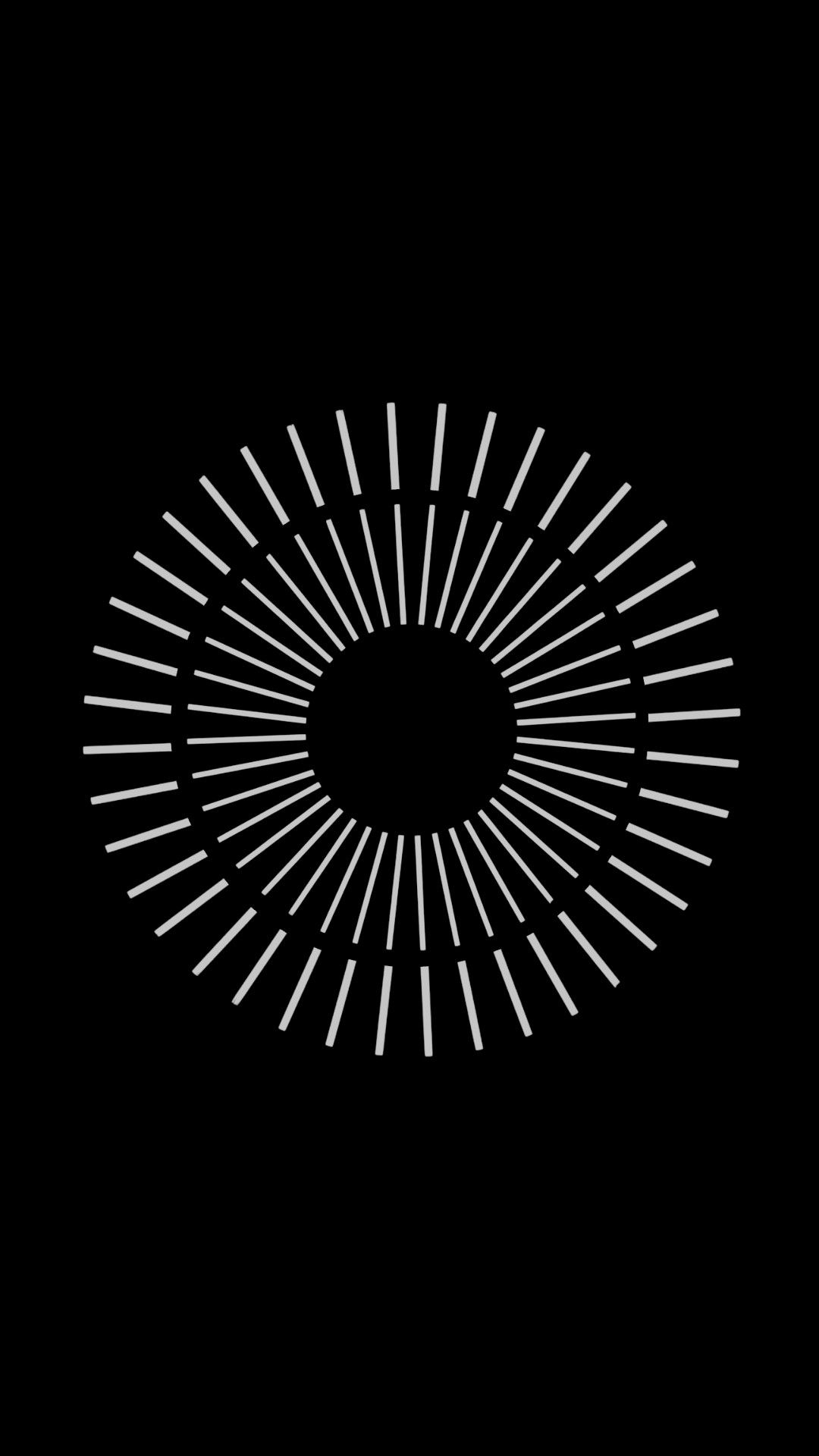 Cerchio raggi bianchi nero, 1080x1920 Full HD Verticale, Smartphone