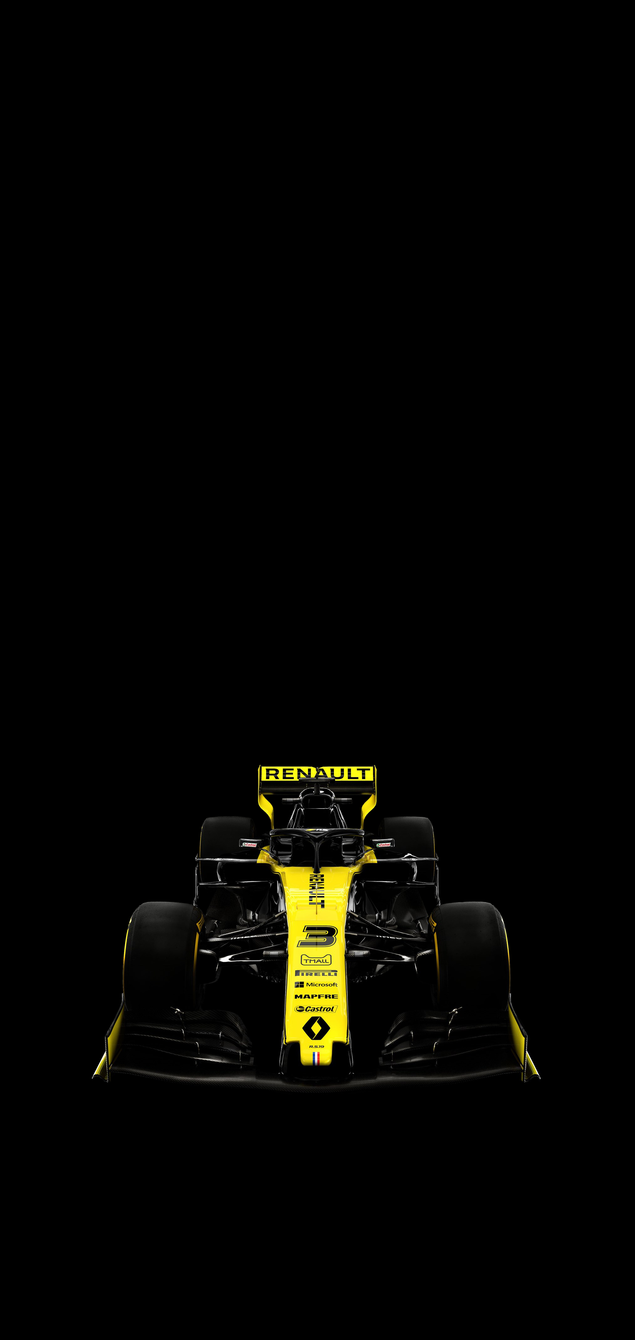 Auto F1 Renault gialla, 2026x4276 Full HD Verticale, iPhone