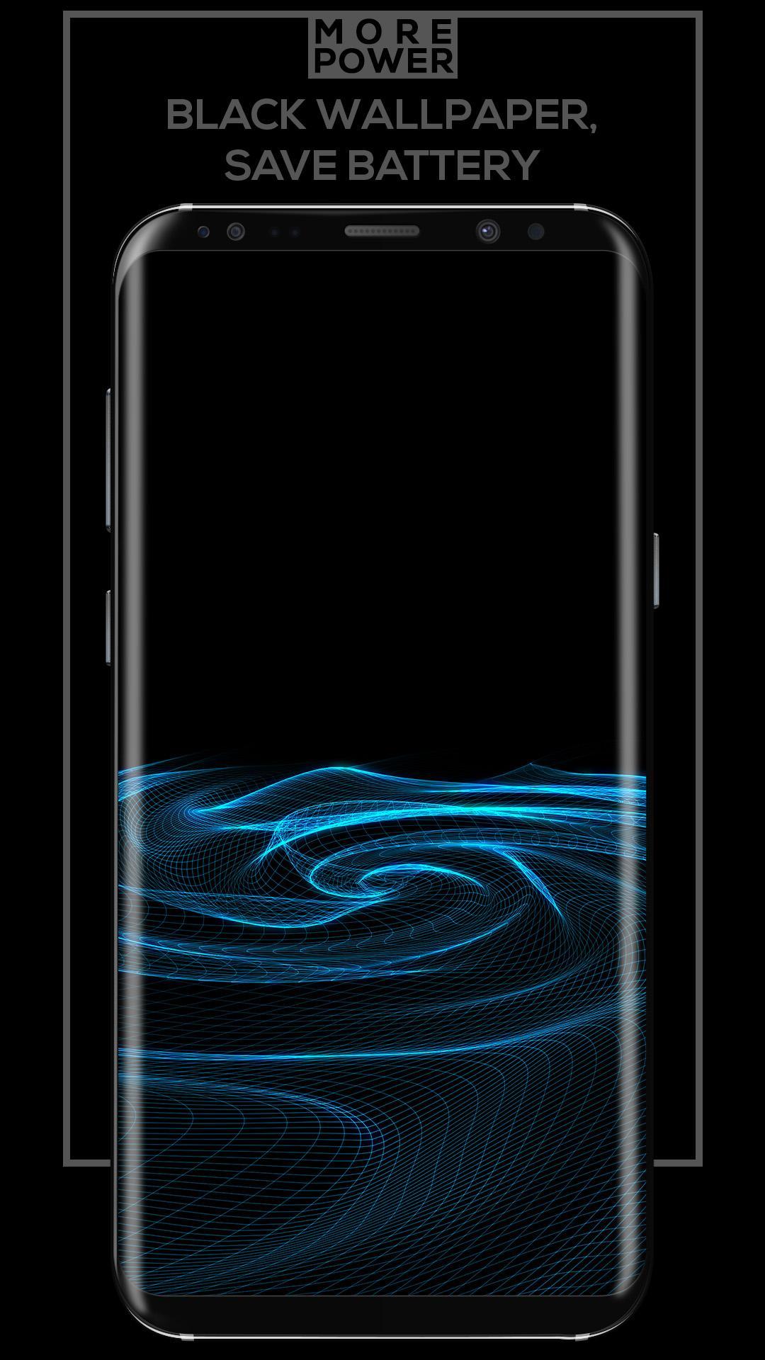 Smartphone con vortice blu AMOLED, 1080x1920 Verticale, Samsung Galaxy