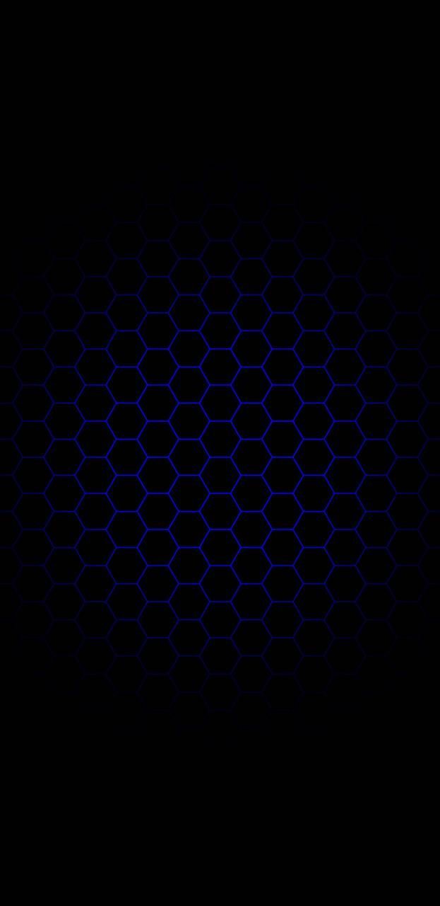 Motivo esagonale blu scuro, 623x1280 Verticale, Mobile