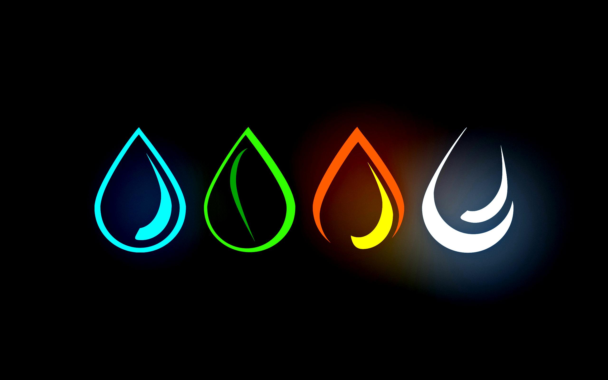 Quattro gocce elementi colorate, 2560x1600 2K+, MacBook Pro