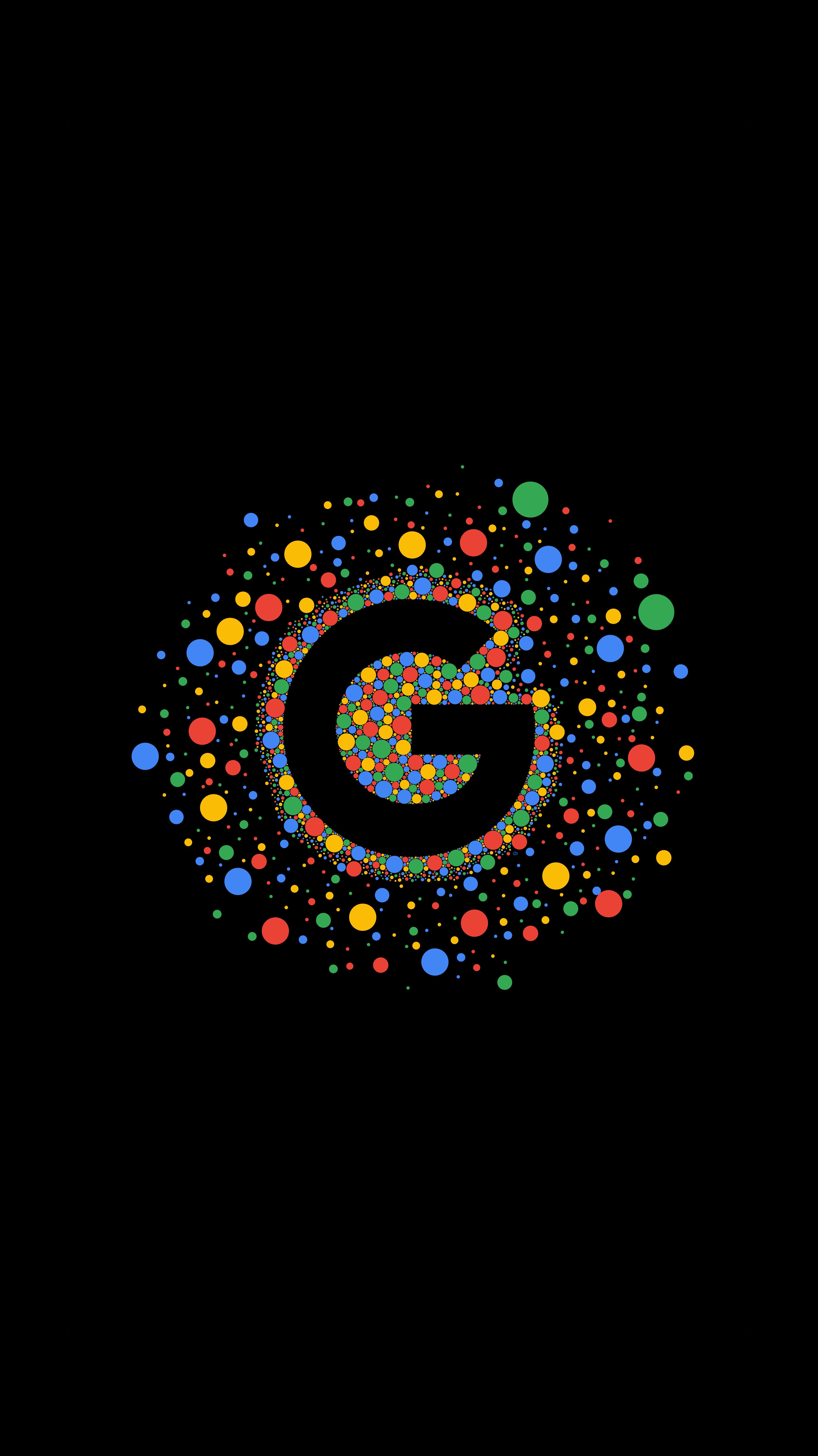 Logo Google pallini colorati, 3456x6144 Verticale, Telefono