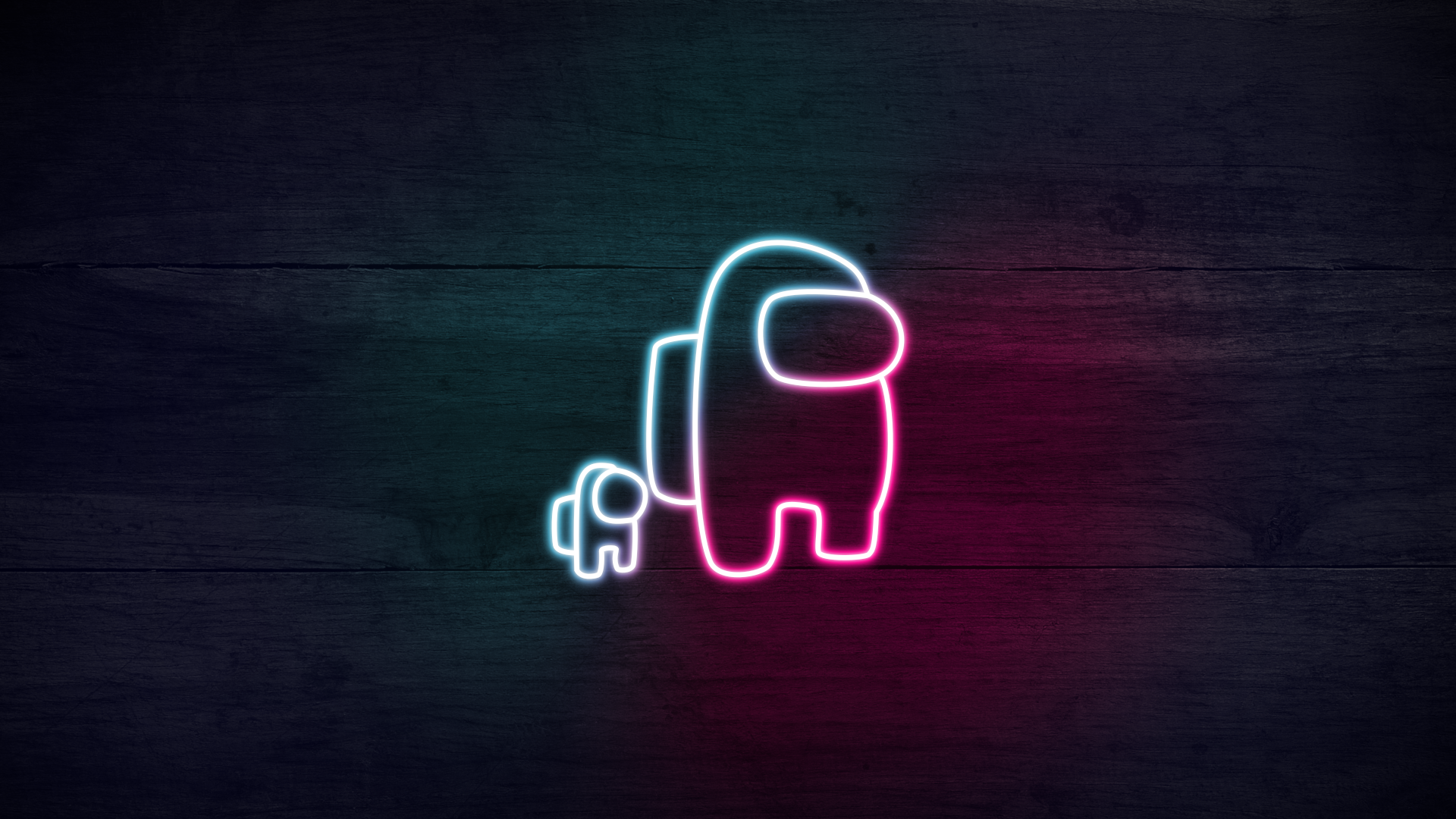Personaggi Among Us neon, 1920x1080 Full HD, PC