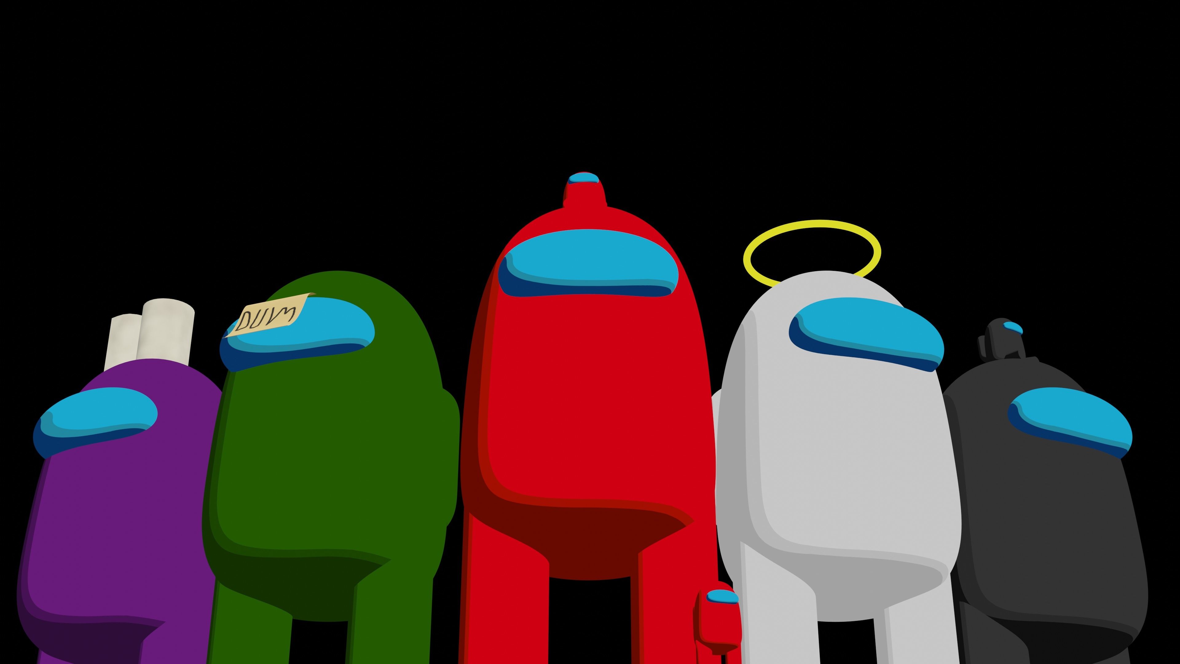 Personaggi Among Us sul divano, 1280x720 HD, Desktop