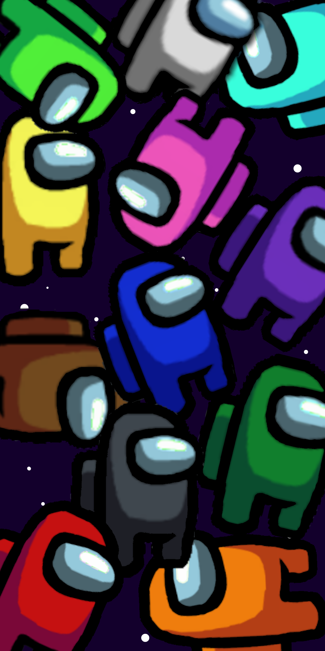 Personaggi colorati Among Us, gioco multiplayer, 1080x2160 Full HD Verticale, Smartphone