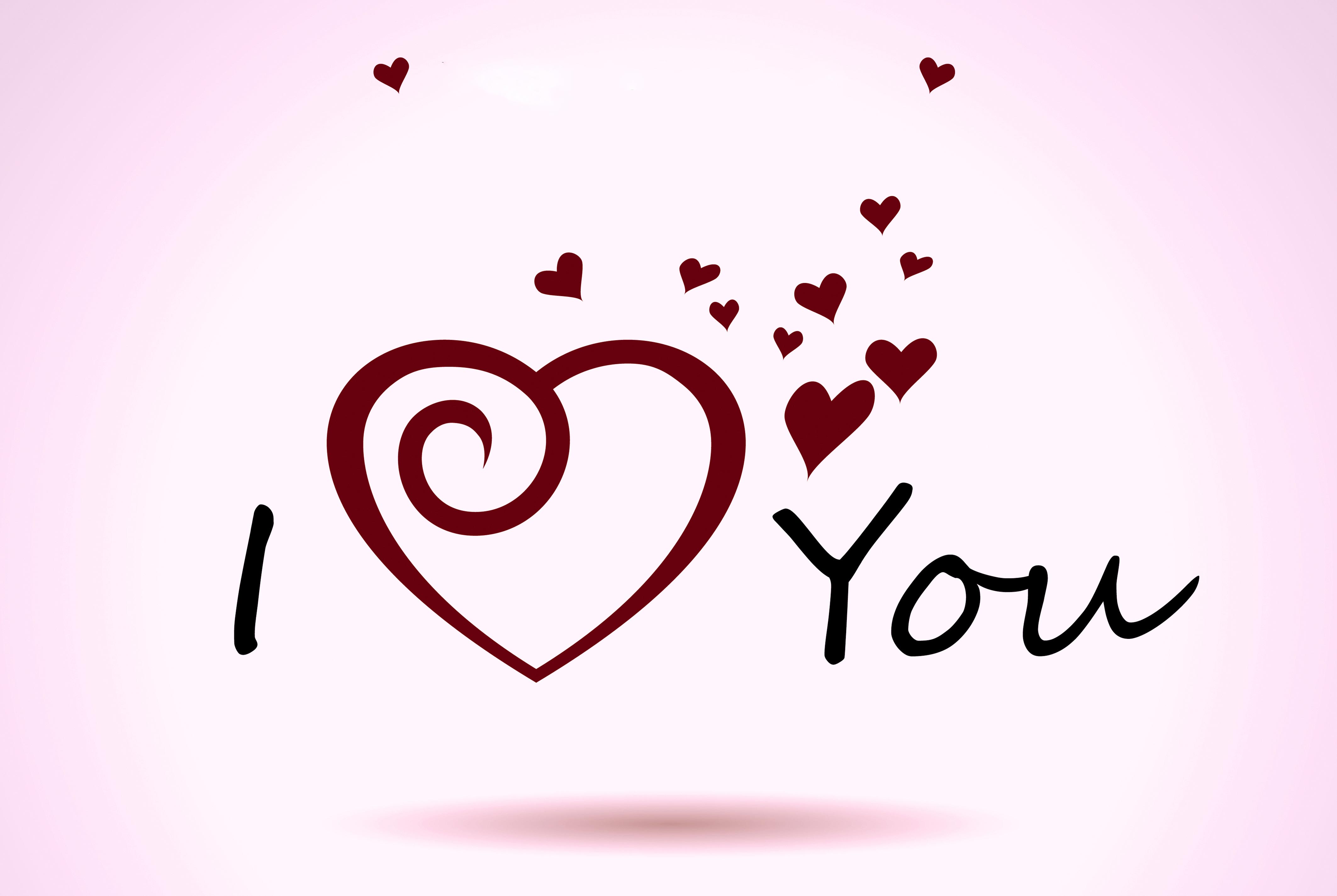 Cuore spirale I Love You, 4250x2850 Ultra HD, 4K TV