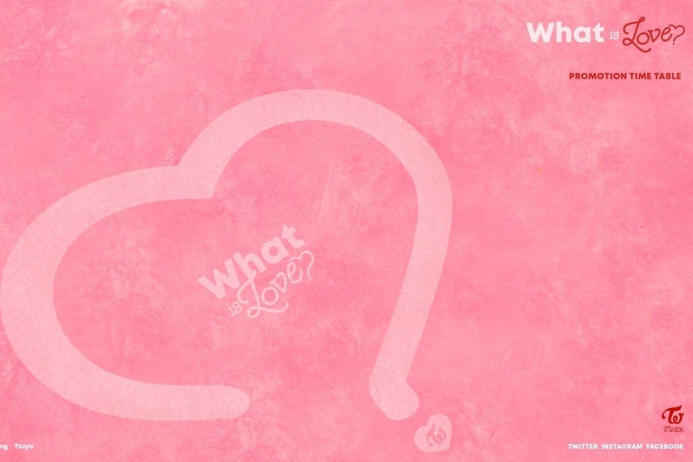 TWICE What Is Love cuore rosa, 1423x949 720p, PC