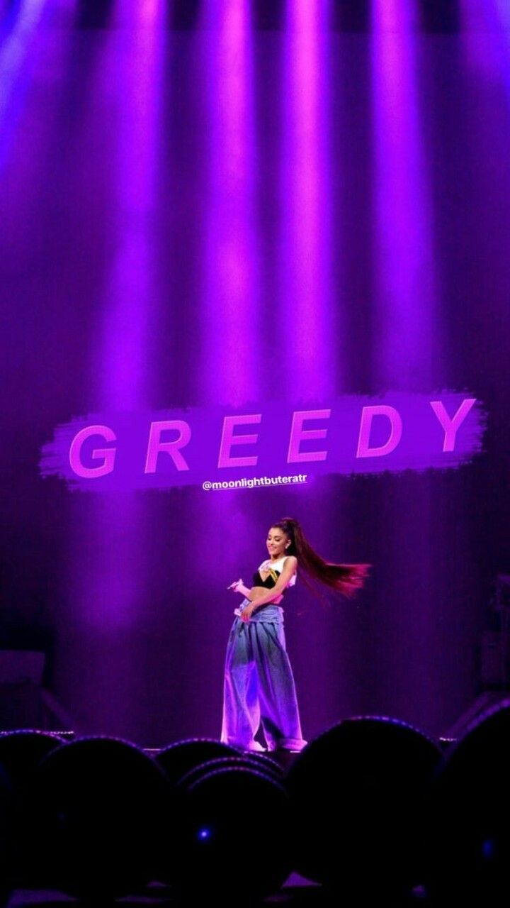 Ariana Grande concerto viola, cantante pop, 720x1280 Full HD Verticale, Smartphone