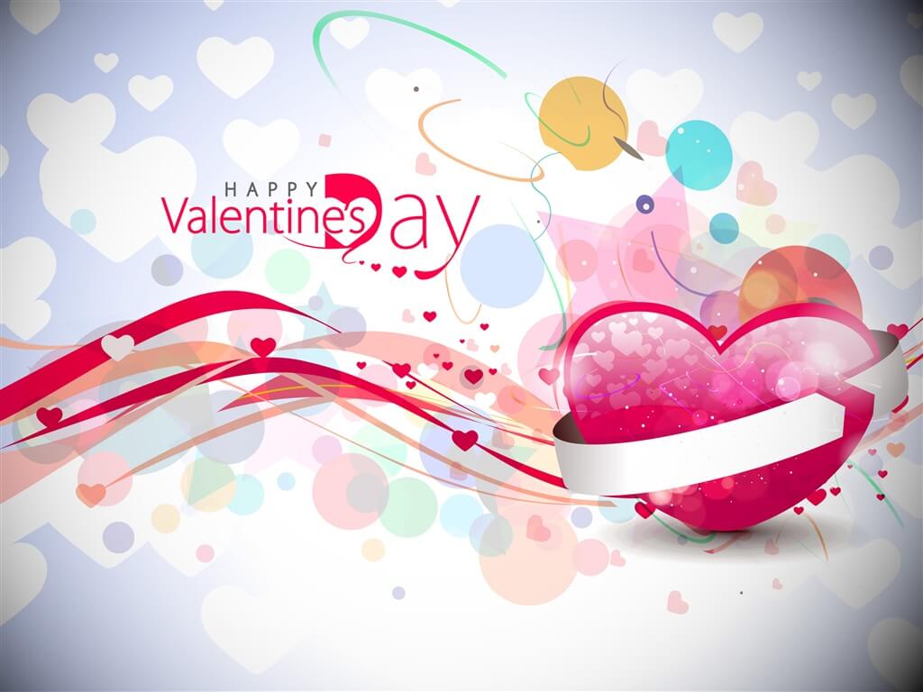 Cuore rosso San Valentino nastro, 1024x768 HD, Laptop