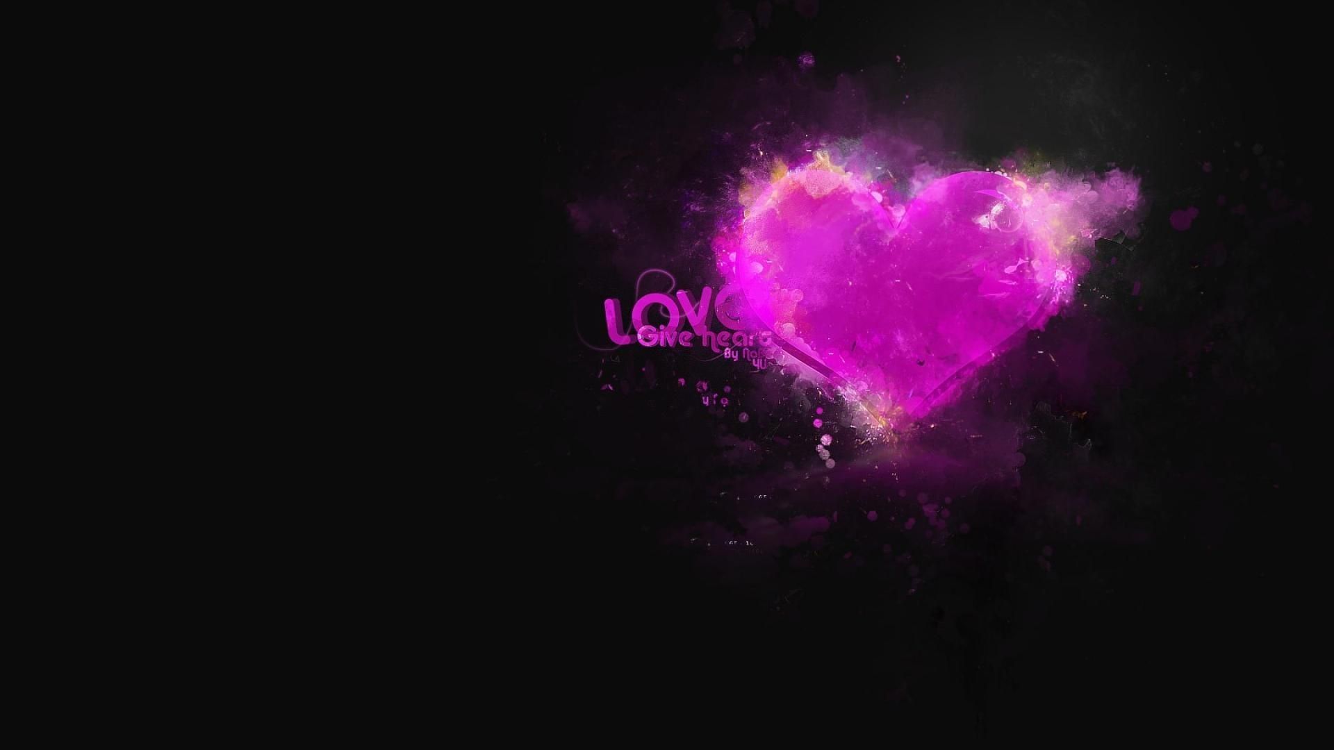 Cuore rosa fumo scritta love, 1920x1080 Full HD 1080p, Monitor Gaming