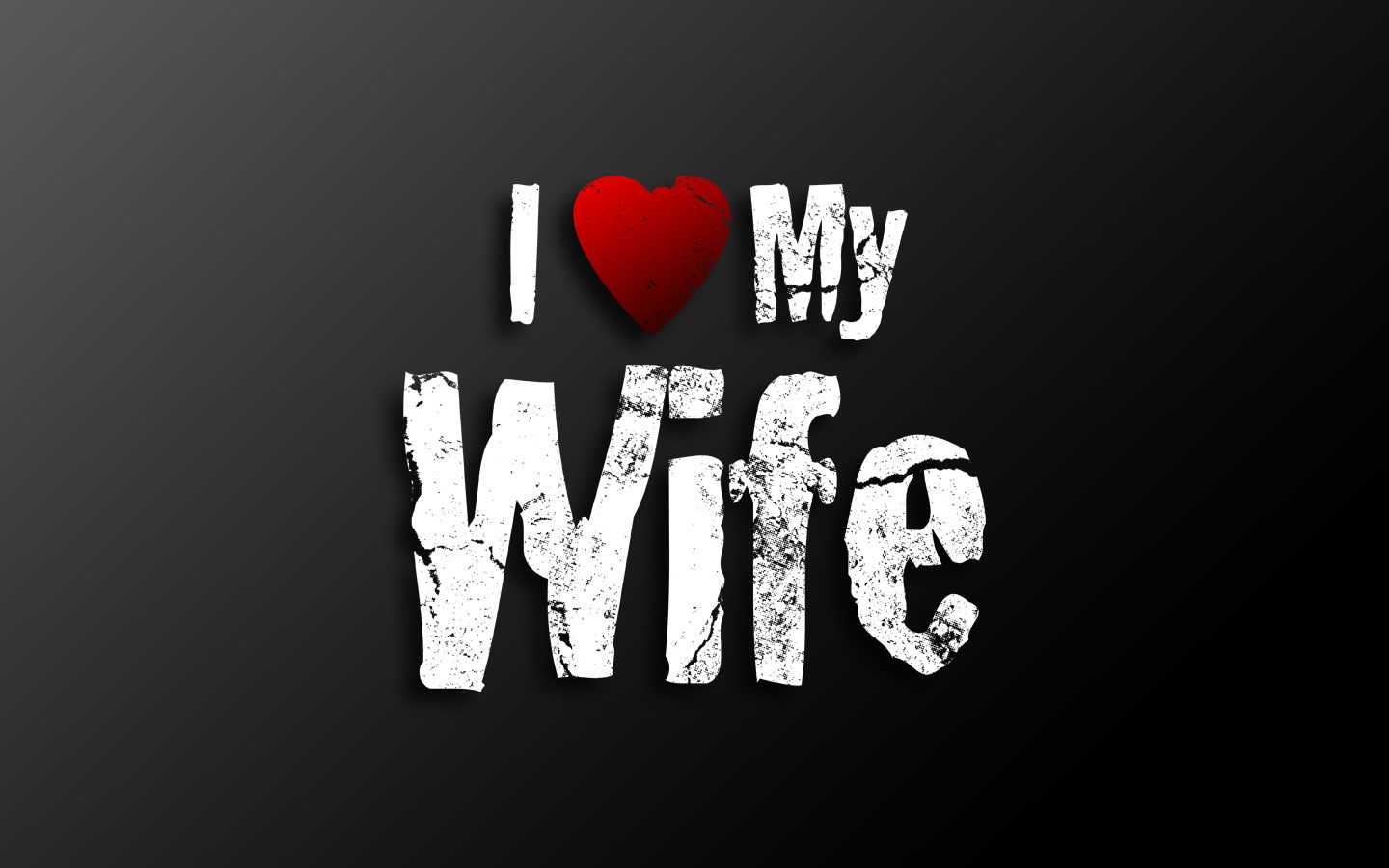 Scritta I Love My Wife, 1440x900 720p, Laptop
