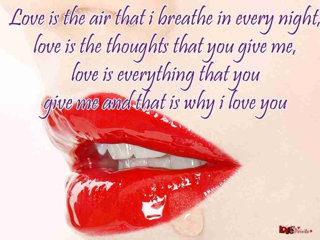 Labbra rosse con testo d'amore, 1024x768 HD, Laptop