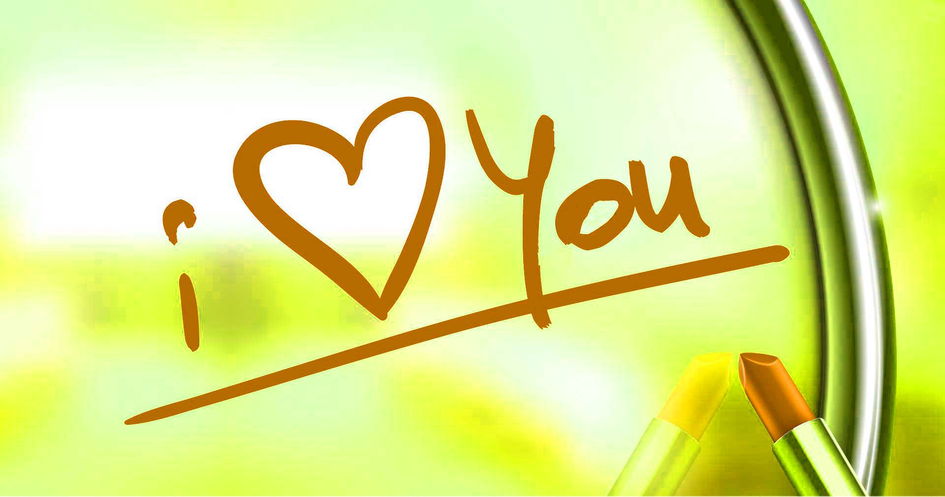 Scritta I Love You dorata, 1920x1010 1080p, Desktop