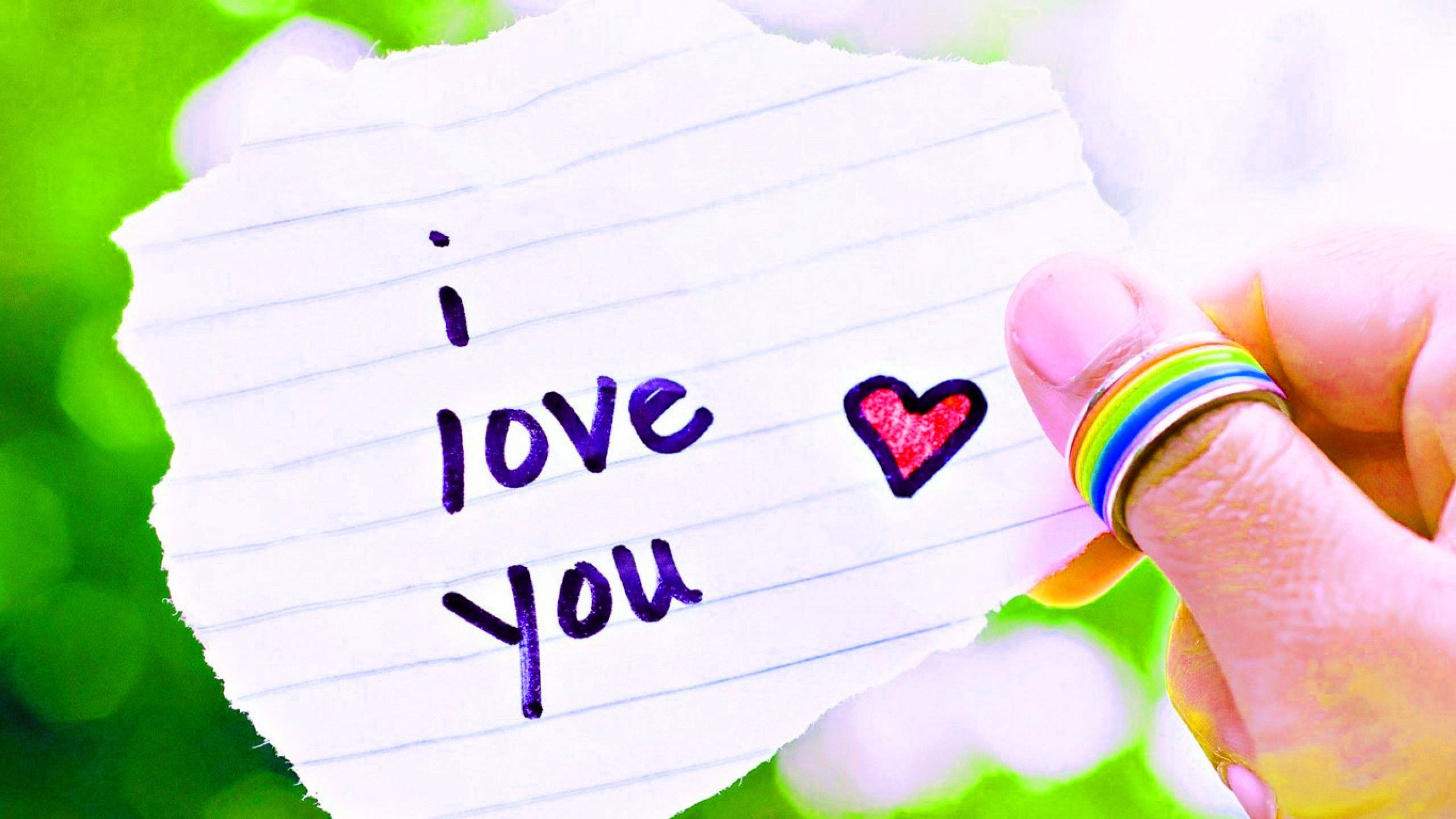 biglietto I love you con anello, 2560x1440 QHD, Laptop