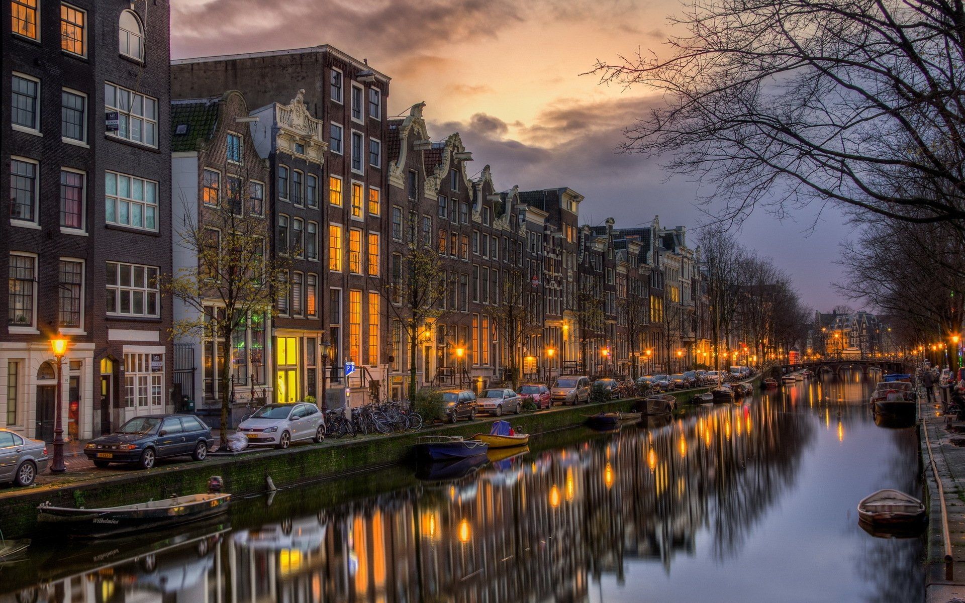 Canale di Amsterdam al tramonto, 1920x1200 Full HD+, Monitor Gaming