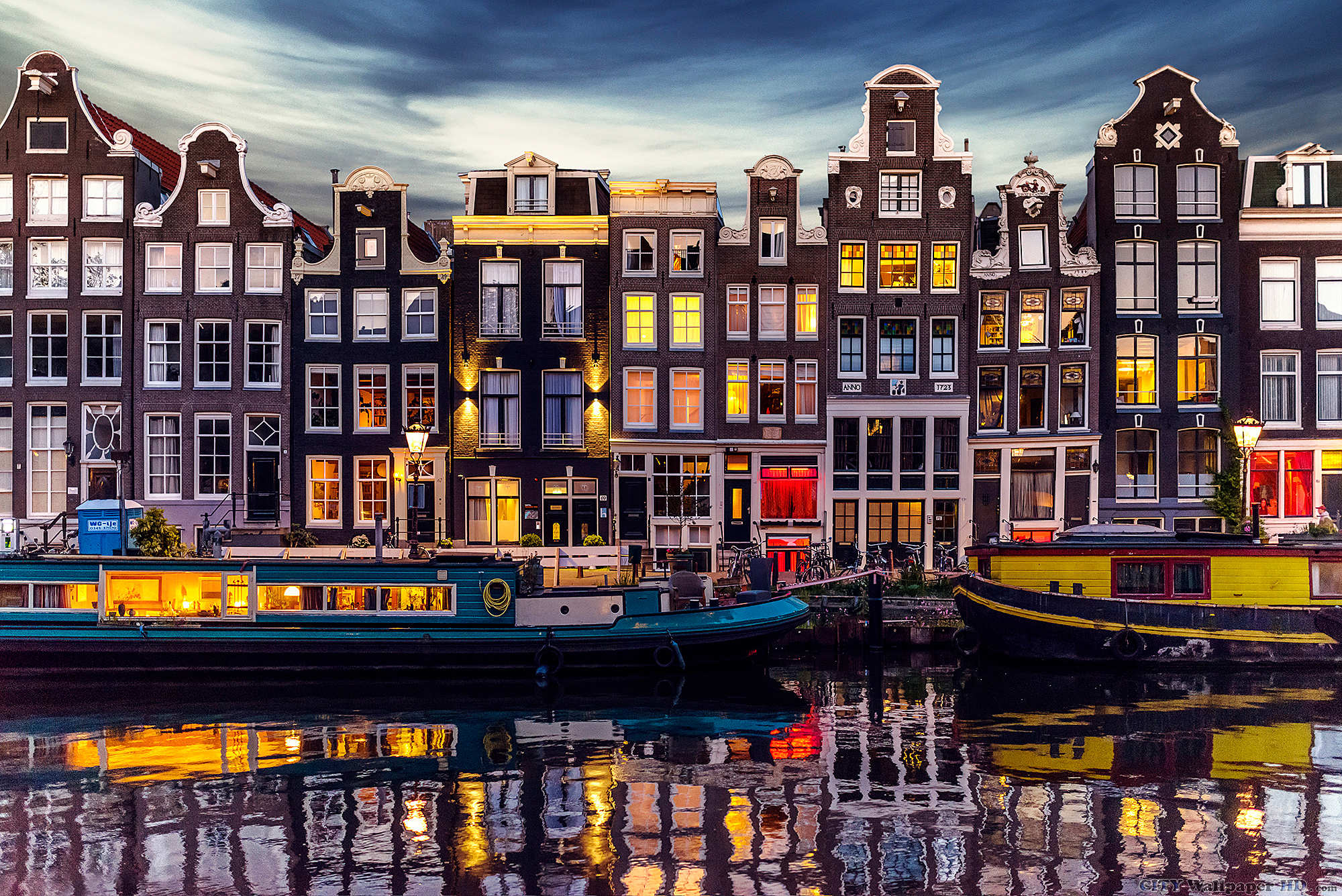 Canale di Amsterdam al tramonto, 2000x1335 2K, Monitor Gaming