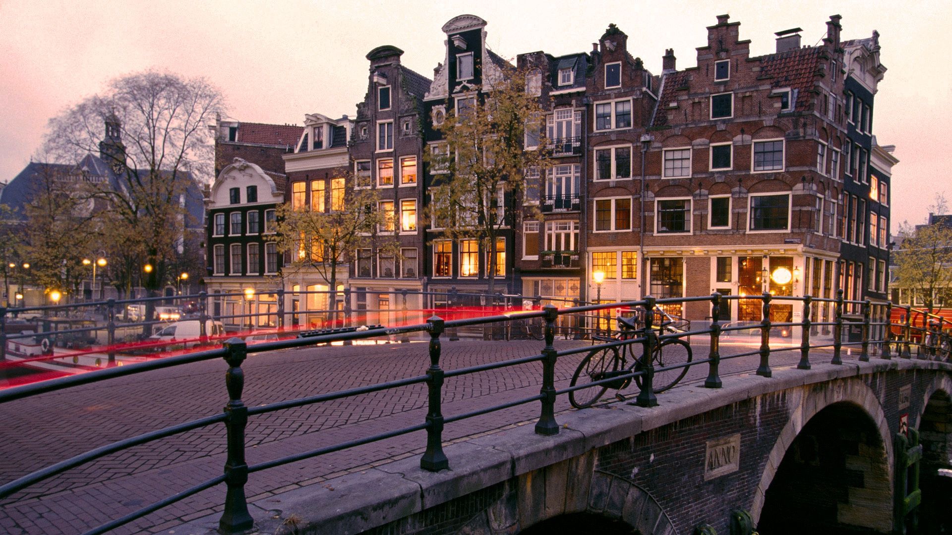 Case tipiche canale Amsterdam, 1920x1080 Full HD 1080p, Desktop