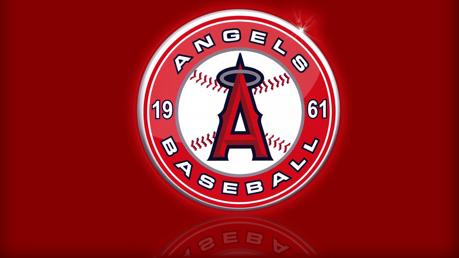 Logo Anaheim Angels baseball, 1600x900 900p, PC Desktop