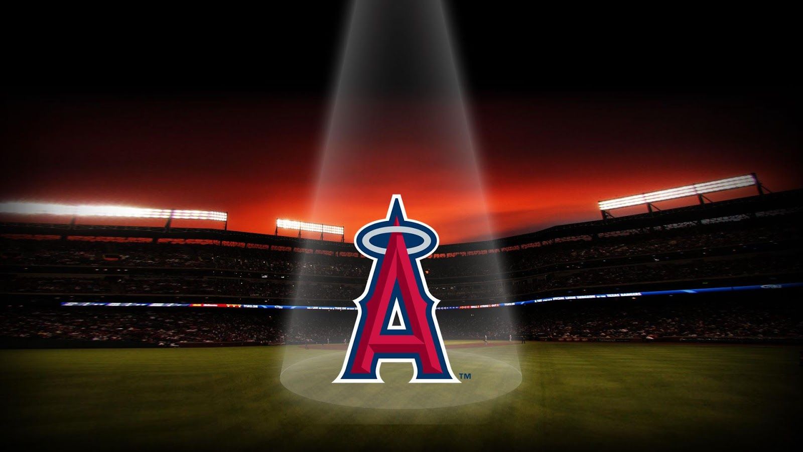 Logo Anaheim Angels stadio, 1600x900 900p, PC Desktop