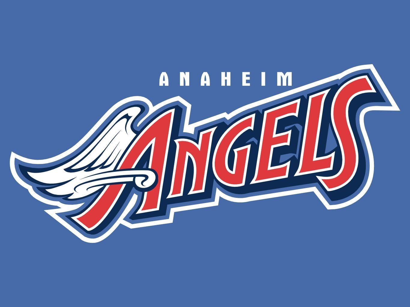 Logo Anaheim Angels baseball, 1365x1024 720p, PC