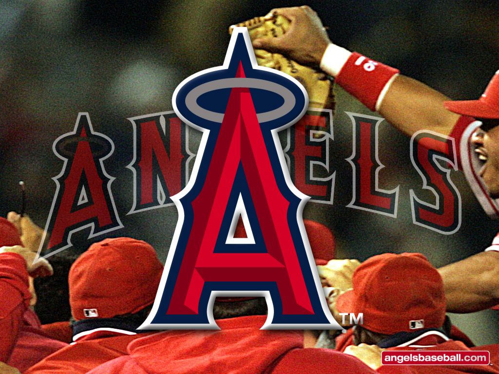 Logo Anaheim Angels su erba, 1024x1024 HD, PC Desktop