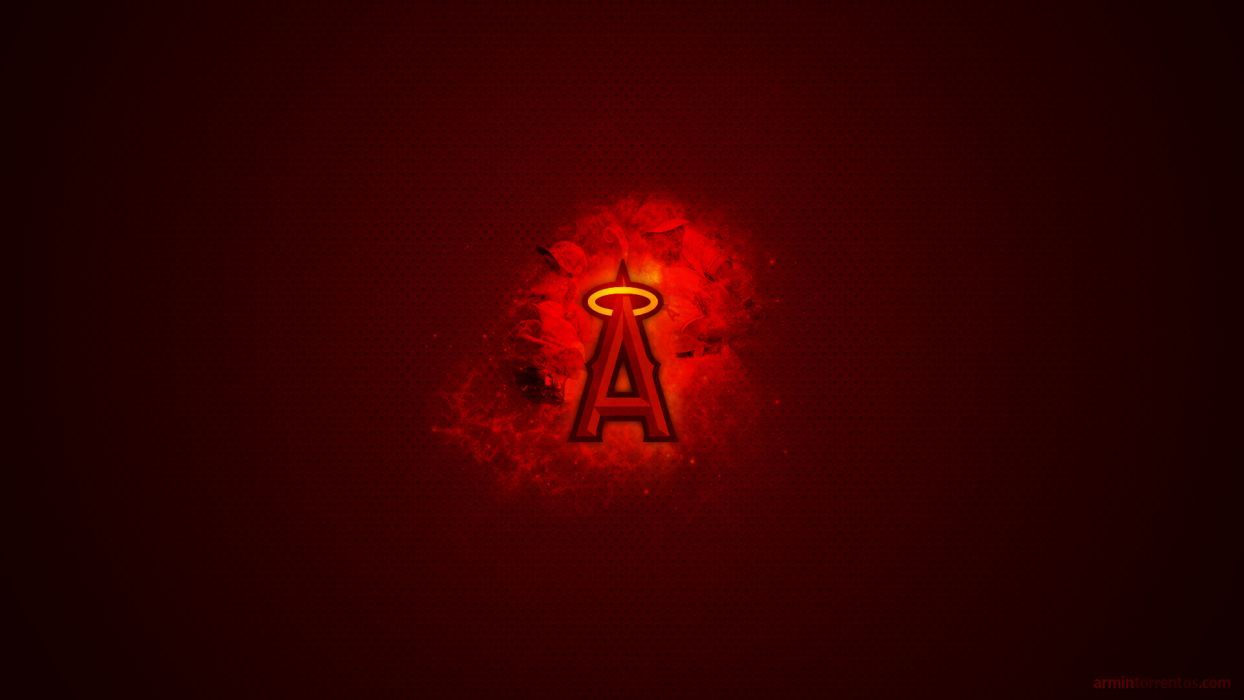 Logo Anaheim Angels rosso, 1244x700 HD, Desktop