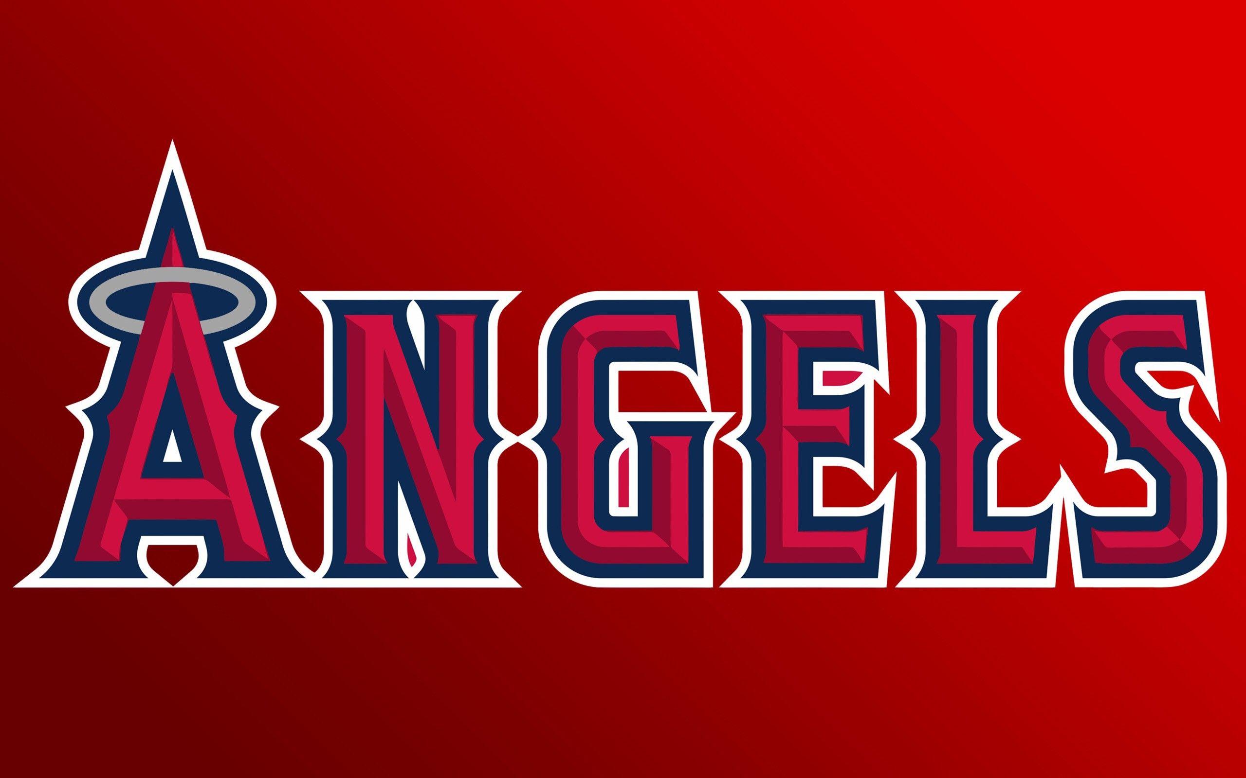 Logo Angels baseball rosso, 2560x1600 2K+, Laptop